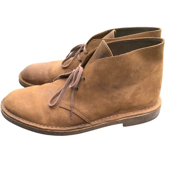 Clarks Mens Bushacre 2 Chukka Boot Beeswax Leather Brown Model 82286 Size 11.5 M - Picture 3 of 6